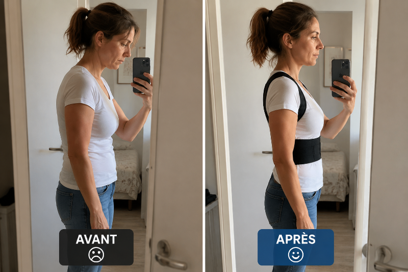 Redressio® — Correcteur de Posture à Double Tige