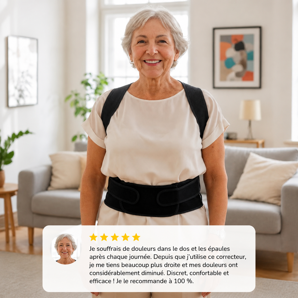 Redressio® — Correcteur de Posture à Double Tige