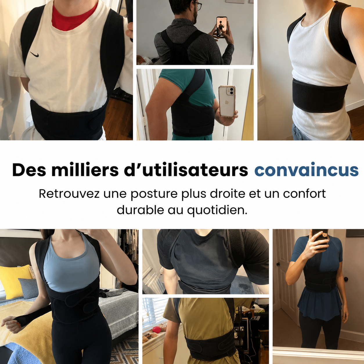 Redressio® — Correcteur de Posture à Double Tige