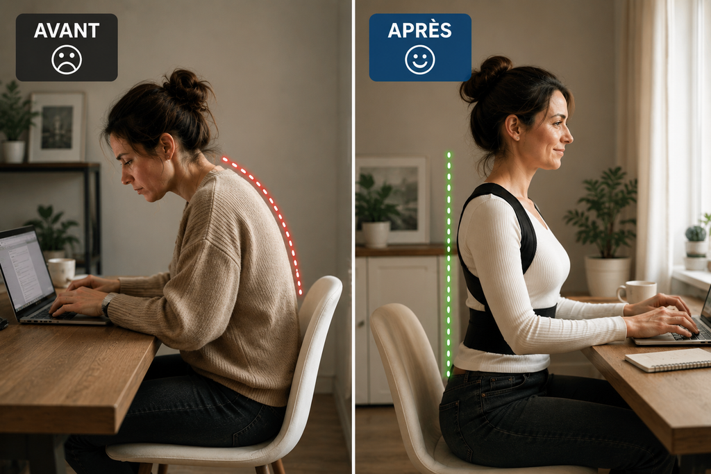 Redressio® — Correcteur de Posture à Double Tige