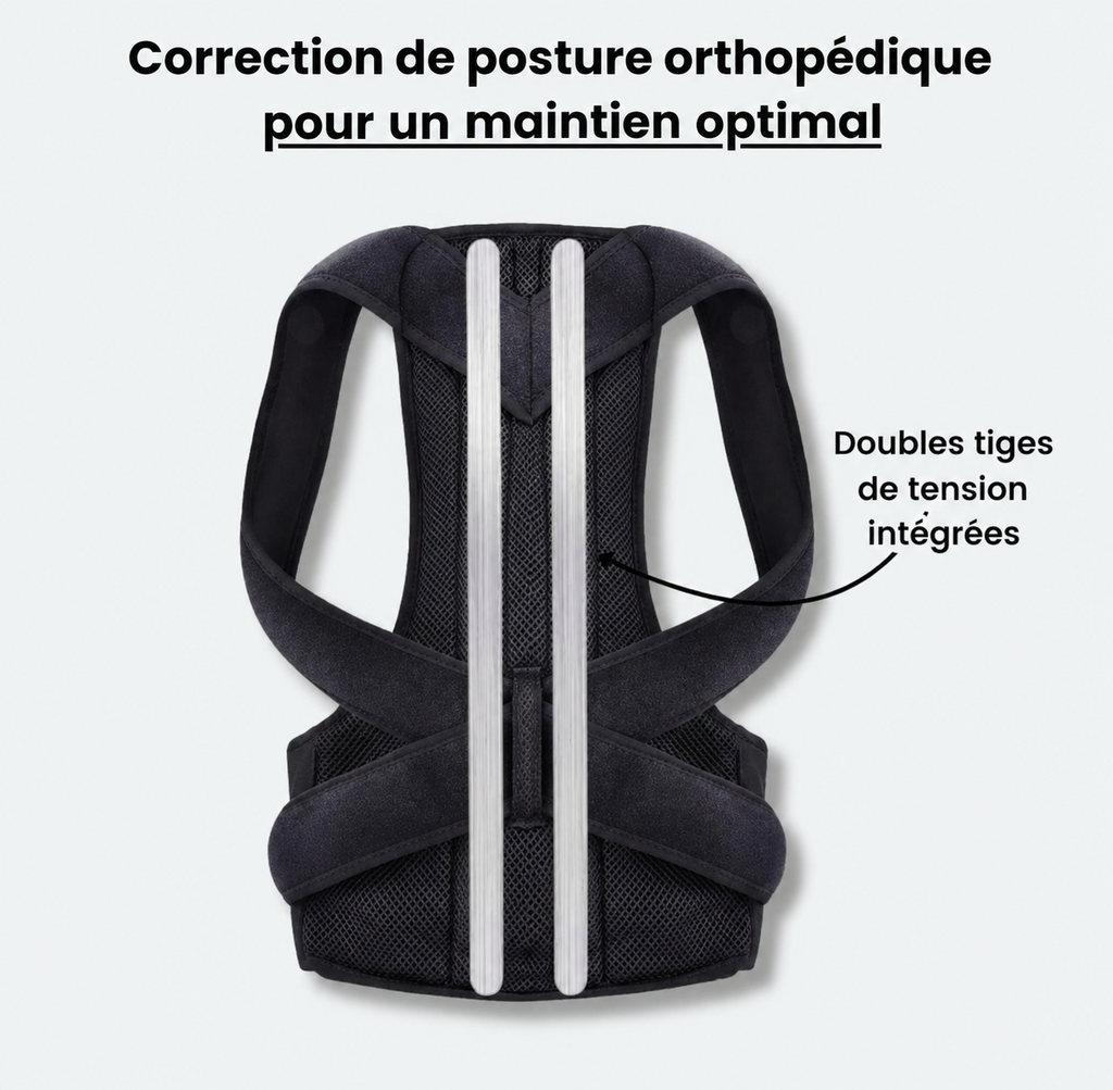 Redressio® — Correcteur de Posture à Double Tige